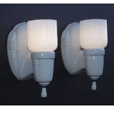 Vintage White Porcelain Wall Sconces