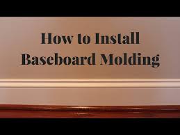 how to install baseboard molding you