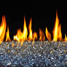 Fire Glass Wood Burning Fireplace Gas