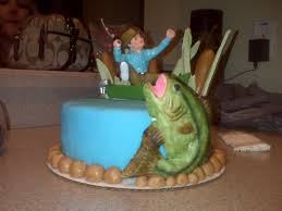 This birthday celebration has so many cute and fun ideas. Fishing Cakes Decoration Ideas Little Birthday Cakes