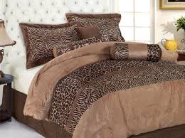 7pcs king safari micro suede bedding
