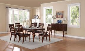 Shop the cherry wood side chairs collection on chairish, home of the best vintage and used furniture, decor and art. Homelegance Creswell 7pc Rich Cherry Dining Table Set Dallas Tx Dining Room Sets Furniture Nation