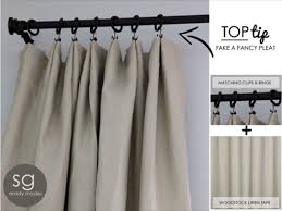 decor tip fake fancy french curtains