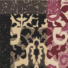 black damask motif pattern carpet tile