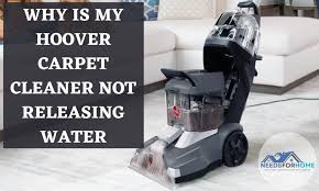 cold water in my hoover carpet cleaner