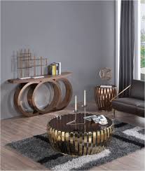 china round coffee table with black