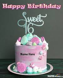 Maybe you would like to learn more about one of these? Happy Birthday Sweet 16 Wish Happy Birthday To The Beautiful Girl Who Just Turns To S In 2021 Sweet 16 Birthday Cake 16th Birthday Cake For Girls Happy Birthday Cakes