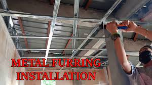 install metal furring for ceiling