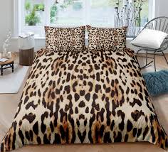 Leopard Print Bedding Queen Duvet Cover