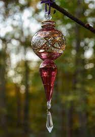 Egyptian Blown Glass Ornament Clear