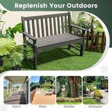 Hdpe All Weather Outdoor Patio Bench