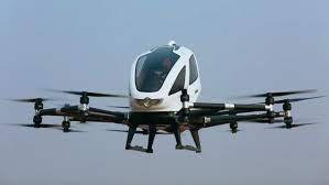 self flying drone carry human passengers