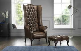 You know what makes for the perfect living room setting? Astoria Grand Colucci High Back Wing Chesterfield Chair And Footstool Wayfair Co Uk