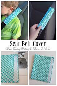 Diy Fabric Seat Belt Cover Free Sewing