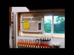 This method uses the window vent insert that comes with the portable air conditioner, coupled with a piece of rigid foam or plywood to block the rest of the window. Install Window Air Conditioning Ac In Horzontal Slider Youtube