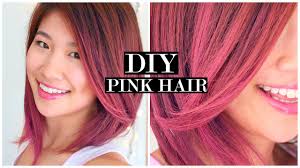 The process wasn't too hard! How To Pink Ombre Hair Fake Short Hair Tutorial Youtube