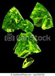 I read uranium and thought that's super dumb keeping those, get that yummy radiation then!. Radioactivity Logo Uranium Glass 3d Rendering Of Radioactivity Logo Made With Uranium Glass Material Canstock
