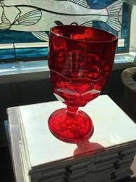 Vintage Rare Viking Glass Georgian Ruby