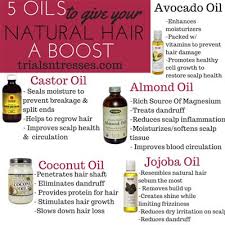 5 Oils To Help Grow Your Natural Hair Free Printable