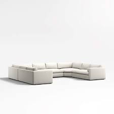 5 piece u shaped sectional sofa
