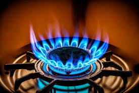 Blue Yellow Flame On Gas Kitchen Stove