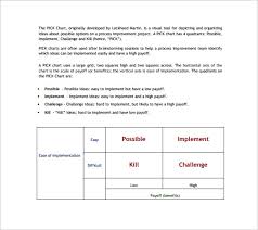 Sample Pick Chart 7 Free Documents Download In Pdf Excel