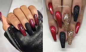 Having short nails is extremely practical. 23 Red And Black Nails To Copy In 2021 Stayglam