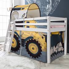 Designed to stimulate your child's imagination and make their bedtime fun, the bed frame is sure to appeal to any active young child. Tent Midsleeper Cabin Bed In Diggers Design Noa An Nani