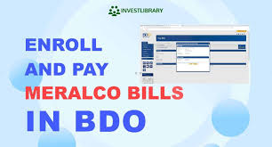 pay meralco bill via bdo banking