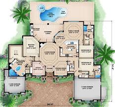 Mediterranean Style House Plan 3 Beds