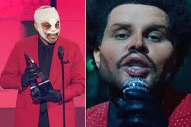The blinding lights star got his money's. The Weeknd S Look In Save Your Tears Video Horrifies Fans Sada El Balad
