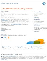 warning fake at t wireless bill links