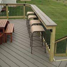 Adding A Bar Top Over Your Deck Railing