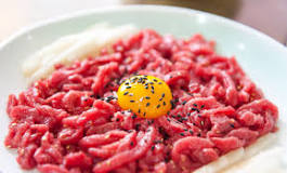 What is raw beef meal called?