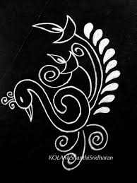 Pin About Small Rangoli Design On Black And White Kolam