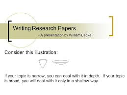 Writing a research paper is among the most challenging aspects of student life. Writing Research Papers A Presentation By William Badke Ppt Download