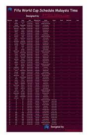 World Cup Qatar Schedule Malaysia Time gambar png