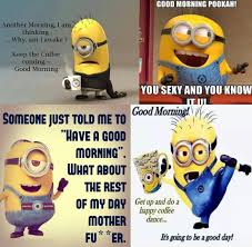 What kind of lunch do moms never prepare in the morning? Minions Good Morning Jokes Page 1 Line 17qq Com