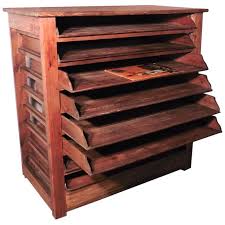 rustic pine drawing storage cabinet