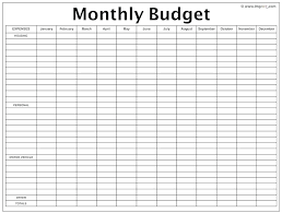 Monthly Bill Planner Template Monthly Bill Spreadsheet Template