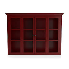 Cameo Red Modular Hutch With Glass
