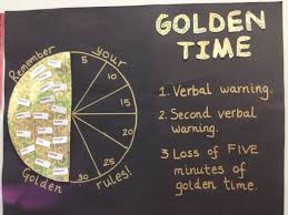 Simple Golden Time Display School Displays Primary