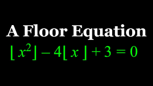 solving a quadratic floor equation