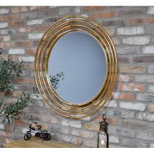 Enhance walls with decorative mirrors in vintage and modern shapes. Gold Circular Decorative Mirror Modern Mirror Gold Mirror