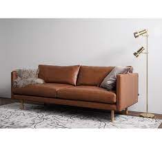 sonder aniline leather sofa tawny j