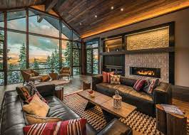 modern ski lodge look dream home