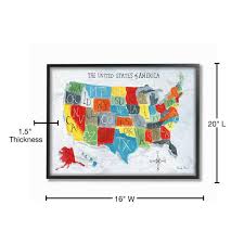 Map Of Usa Kids Nursery Painting