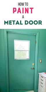 how to paint metal doors semigloss design