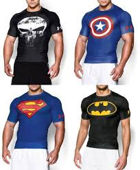 Details About New Mens Under Armour Alter Ego Compression Shirt Dc Marvel Short Sleeve