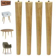 16 Inch Wood Table Legs Clear Coated